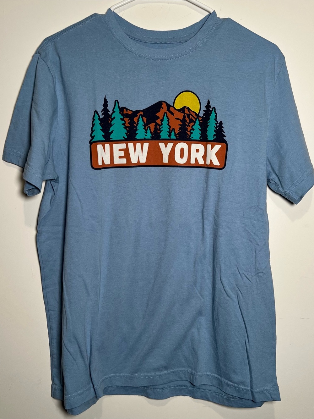 State of Mind Light Blue Upstate New York Graphic Tee